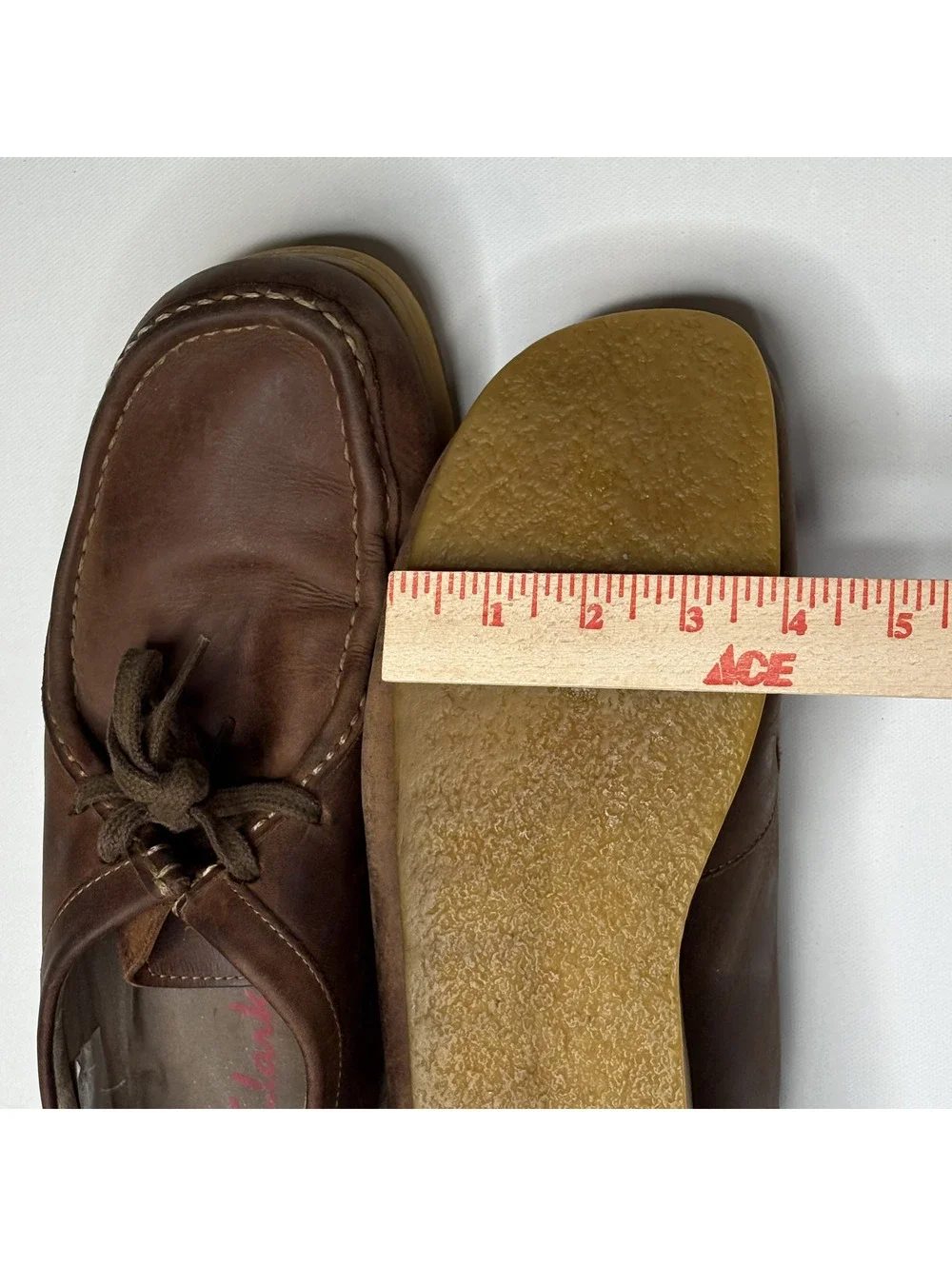 Vintage Clarks Suede Moccasin Crepe Sole Shoes